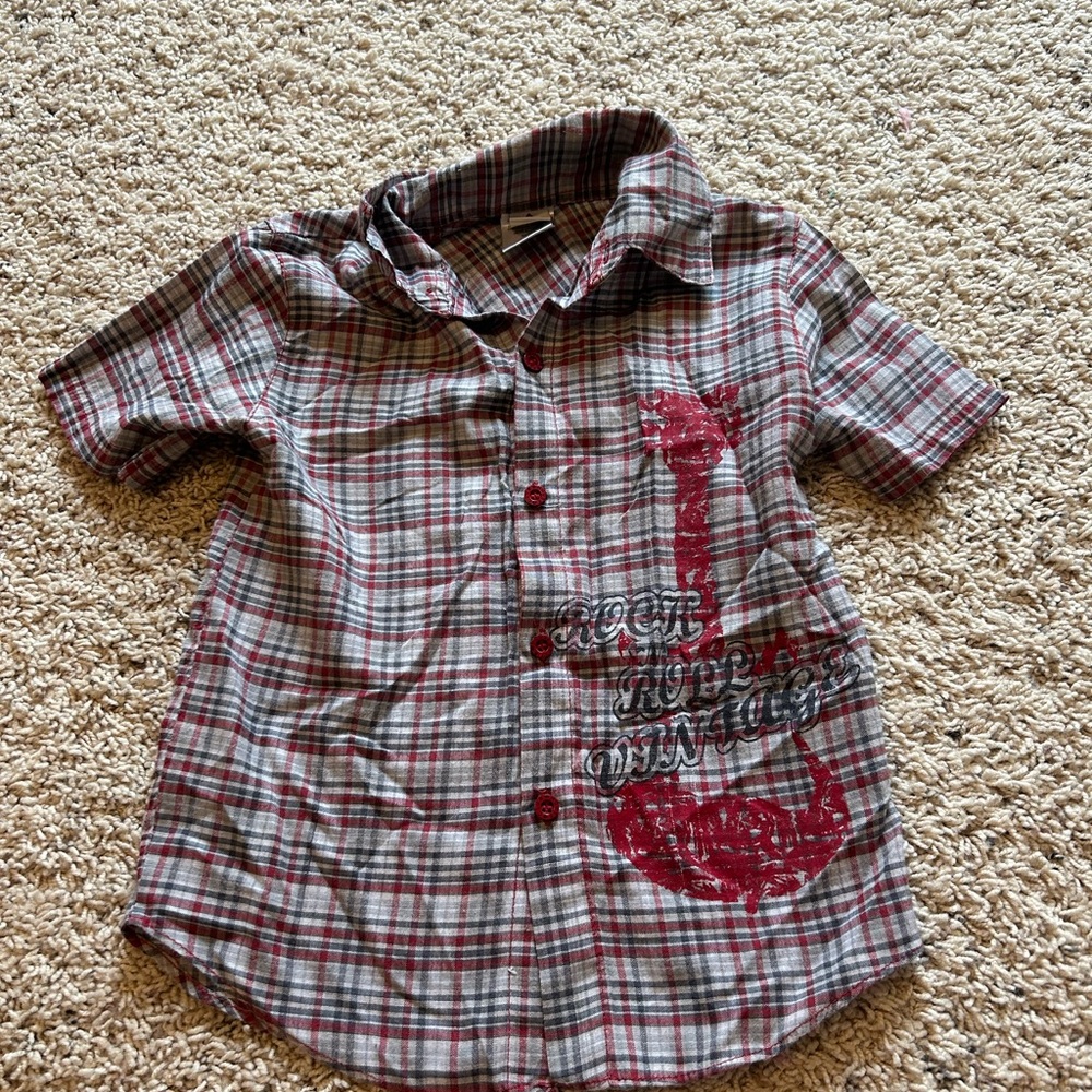 Kids y2k button up